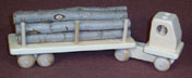 wooden toy log truck