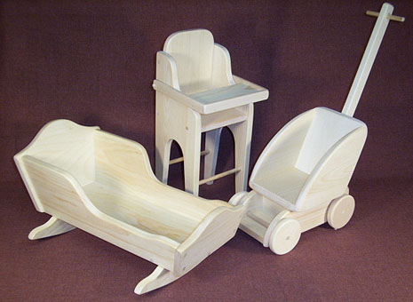 wooden toy doll furniture